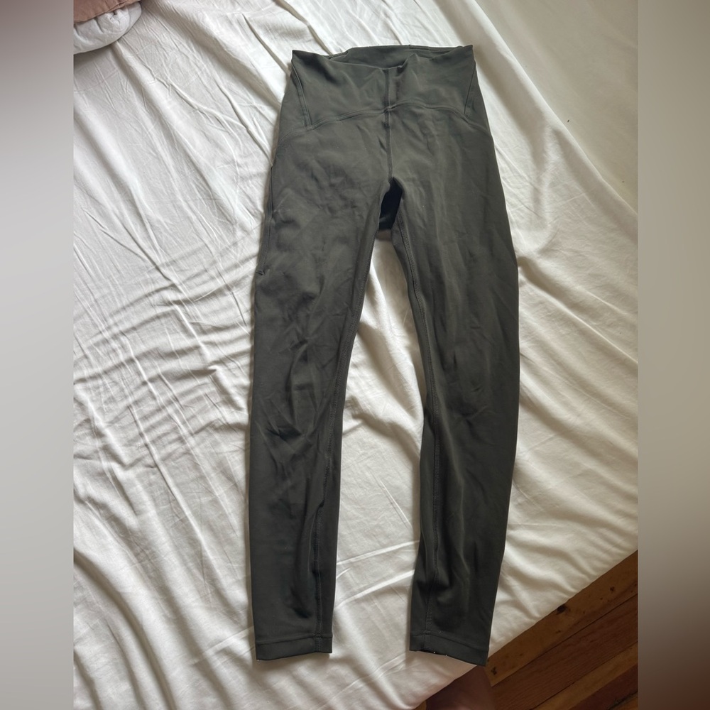 Lulu lemon High-Waisted Green Leggings